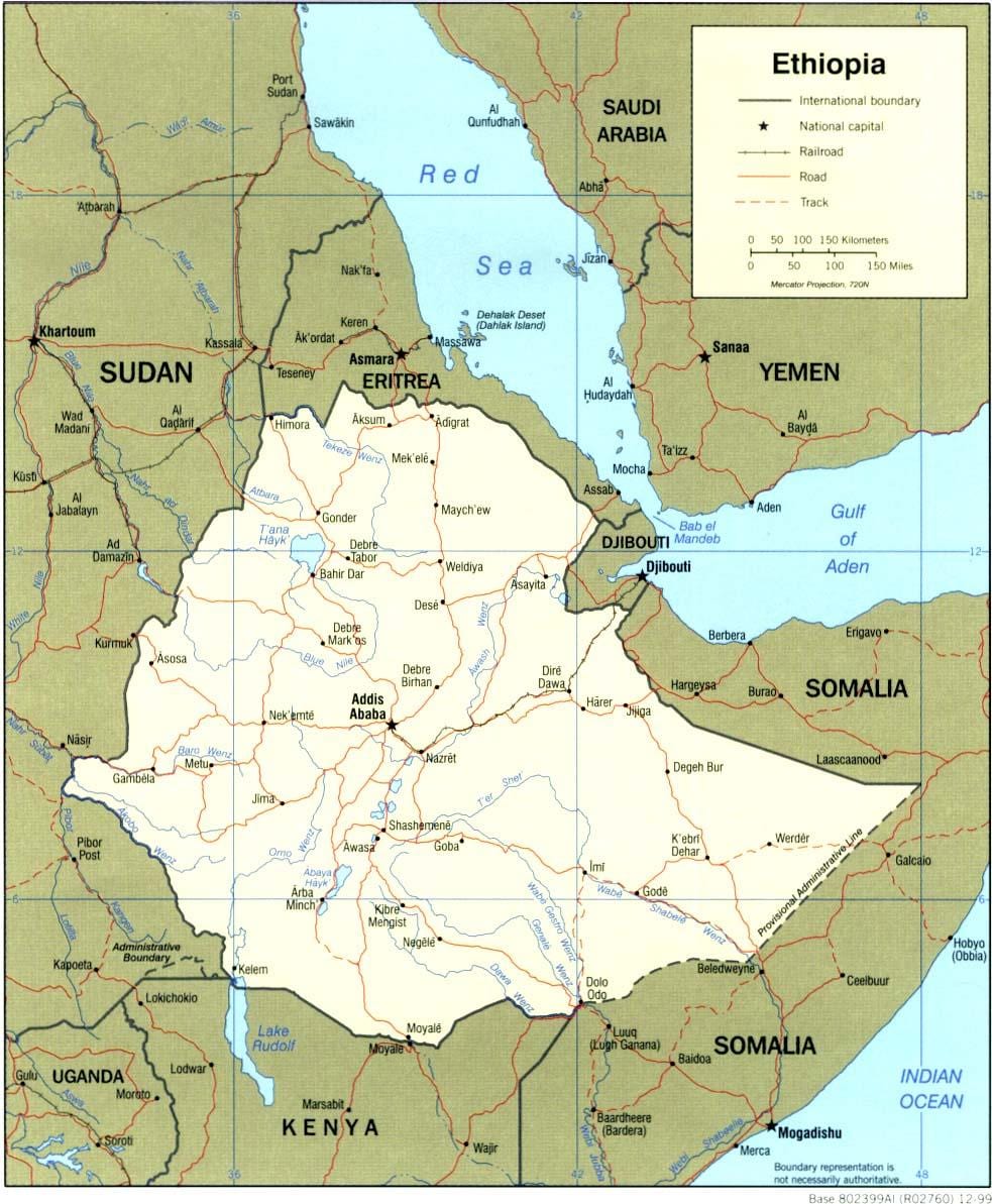 peta dari Ethiopia pemetaan otoritas