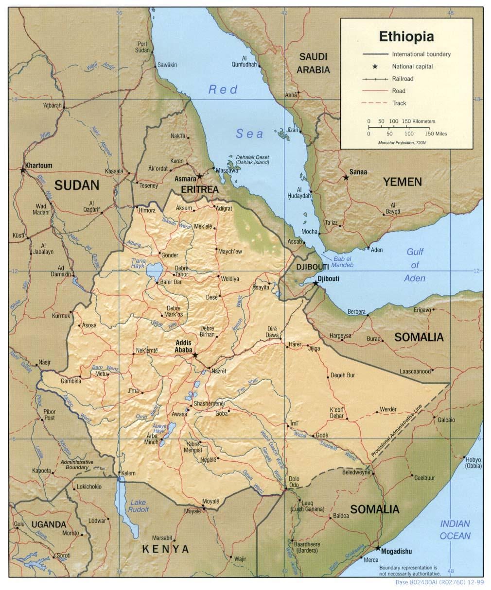 peta dari Ethiopian mapping agency website