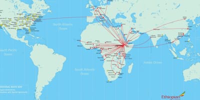 Peta rute Ethiopia