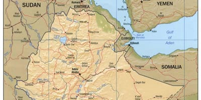 Peta dari Ethiopian mapping agency website